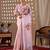 Elegant Baby Pink Floral Print Saree for Women
