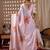 Elegant Baby Pink Floral Print Saree for Women