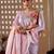 Elegant Baby Pink Floral Print Saree for Women