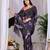 Elegant Black Floral Print Saree for Women