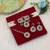 Maroon color choker kundan necklace set