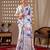 Elegant White Floral Print Saree for Women
