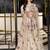 Off white embroidery crepe peplum style sharara suit set