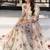 Off white embroidery crepe peplum style sharara suit set