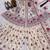 Off white embroidery crepe peplum style sharara suit set