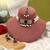 Maroon color choker kundan necklace set