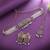 Light pink color choker kundan necklace set