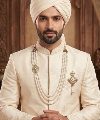 Groom mala and brooch set 6