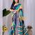 Elegant Navy Blue Printed Saree for Women