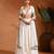 White Ivory Embroidered Dupion Silk Lehenga Set