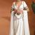 White Ivory Embroidered Dupion Silk Lehenga Set