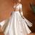 White Ivory Embroidered Dupion Silk Lehenga Set