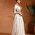 White Ivory Embroidered Dupion Silk Lehenga Set