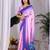 Elegant Lavender Floral Print Saree for Women