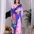 Elegant Lavender Floral Print Saree for Women