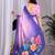 Elegant Lavender Floral Print Saree for Women