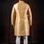 Beige color smart and ethnic woven textured kurta payjama for mens' ethnic looks
