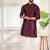 Wine color smart and ethnic woven textured kurta payjama for mens' ethnic looks