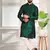 Green color smart and ethnic woven textured kurta payjama for mens' ethnic looks
