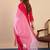 Pink color stylish silk blend embroidered graceful partywear dress