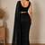 Black beads work shiny georgette partywear saree with full of beads work blouse fabric.