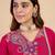 Pink color stylish silk blend embroidered graceful partywear dress