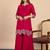 Pink color stylish silk blend embroidered graceful partywear dress