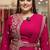 Rani Pink Color Embrodery Zari And Sequence Work Georgette Saree