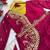 Rani Pink Color Embrodery Zari And Sequence Work Georgette Saree