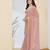 pink silk blend pre-stitched graceful partywear saree