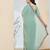 turquoise silk blend ready to wear graceful partywear saree