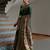 Green ethnic traditional banarasi silk blend paithani woven saree