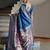 Blue ethnic traditional banarasi silk blend paithani woven saree