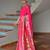 Pink ethnic traditional banarasi silk blend paithani woven saree