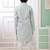 Green embroidery art silk  kurta set for boys