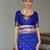 Royal blue ethnic traditional banarasi silk blend paithani woven saree