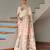 Off white ethnic traditional banarasi silk blend paithani woven saree