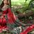 Maroon tussar silk blend peacock printed festive rich fancy saree