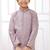 Purple embroidery art silk  kurta set for boys