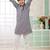 Grey embroidery art silk  kurta set for boys