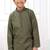 Green embroidery art silk  kurta set for boys