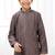 Brown embroidery art silk  kurta set for boys