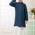 Green embroidery art silk  kurta set for boys