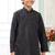 Black embroidery art silk  kurta set for boys