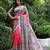 Red madhubani printed tussar silk blend saree ceremonial saree