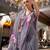 Grey georgette smart floral printed saree with pearl lace border