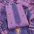 Purple jamdani silk blend dress material
