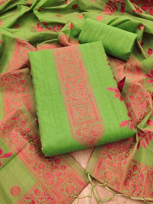 Pista jamdani banarasi dress material 1