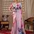 Elegant Baby Pink Floral Print Saree for Women