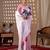 Elegant Baby Pink Floral Print Saree for Women